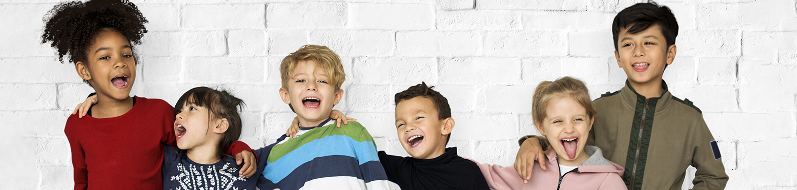 group of smiling kids